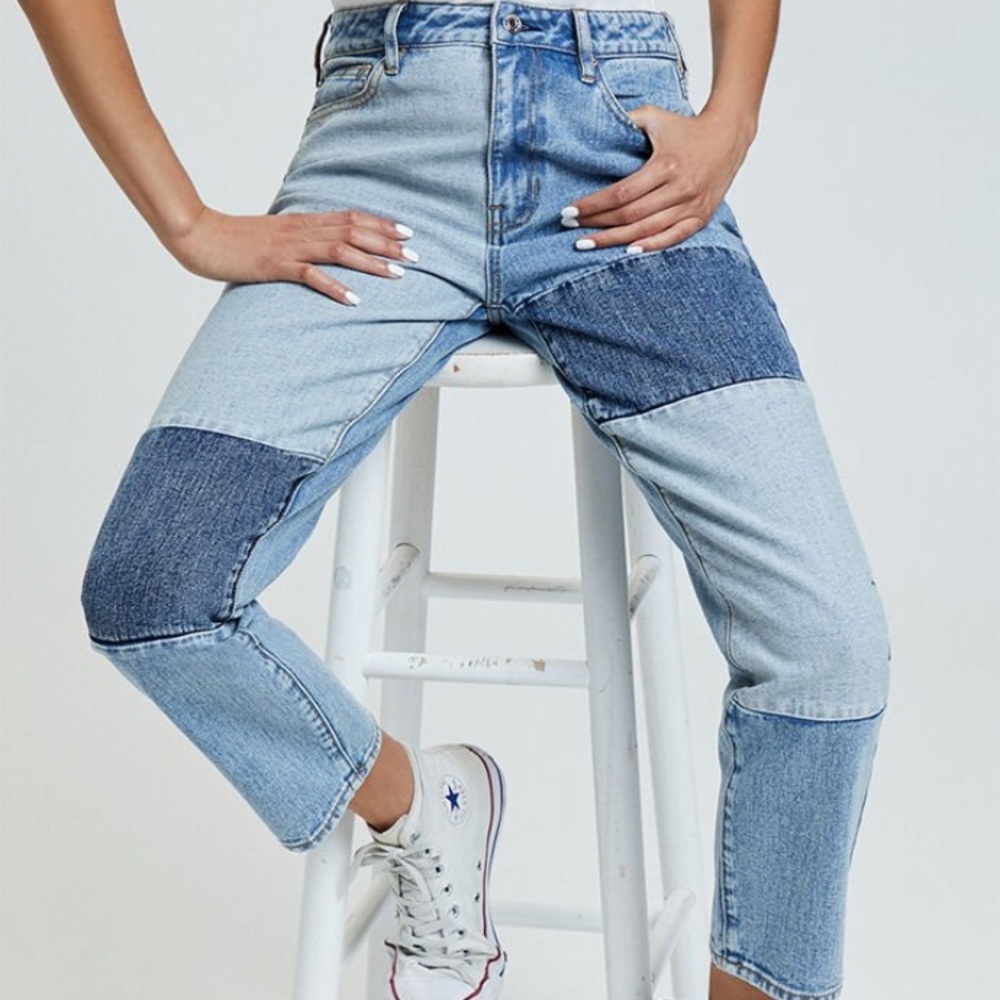 NWT Patchwork Jeans